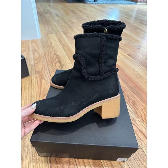 J. Crew Crepe Sole Sherpa Boots - Picture 1 of 6